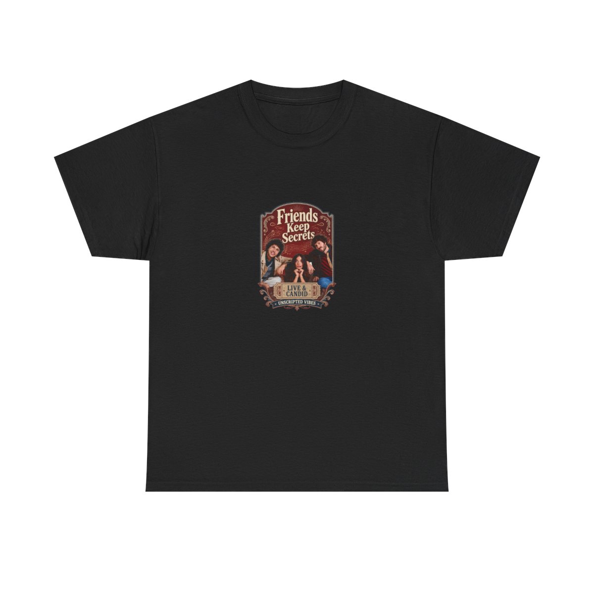 Friends Keep Secrets "Live & Candid." Unisex Tee