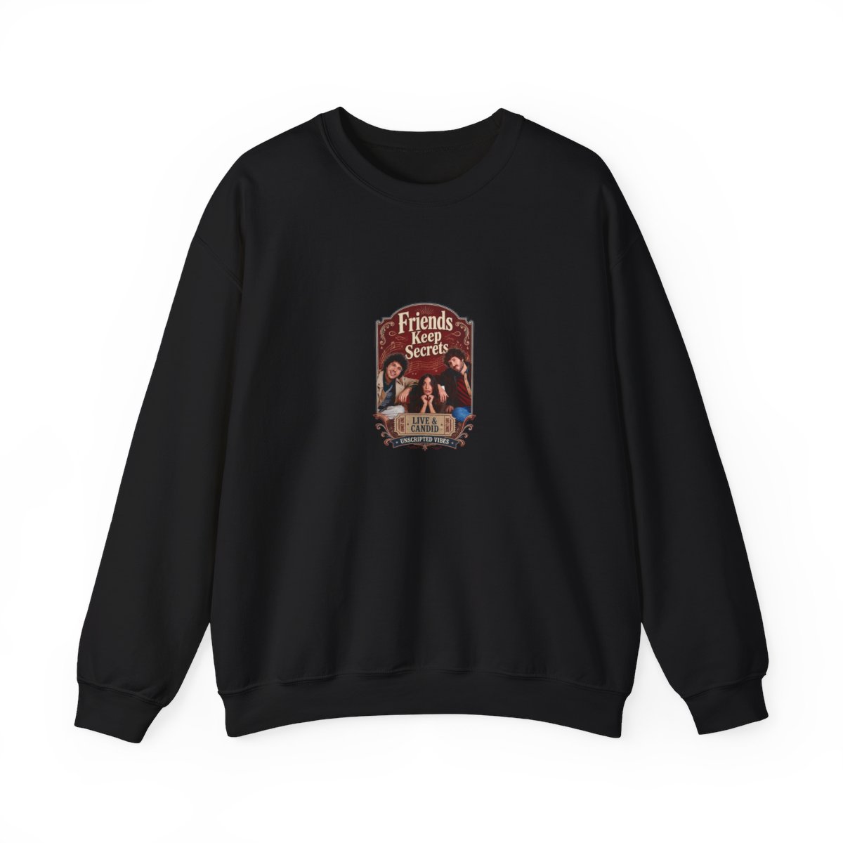 Friends Keep Secrets "Live & Candid." Crewneck - Friends Keep Secrets official Sweatshirts merch