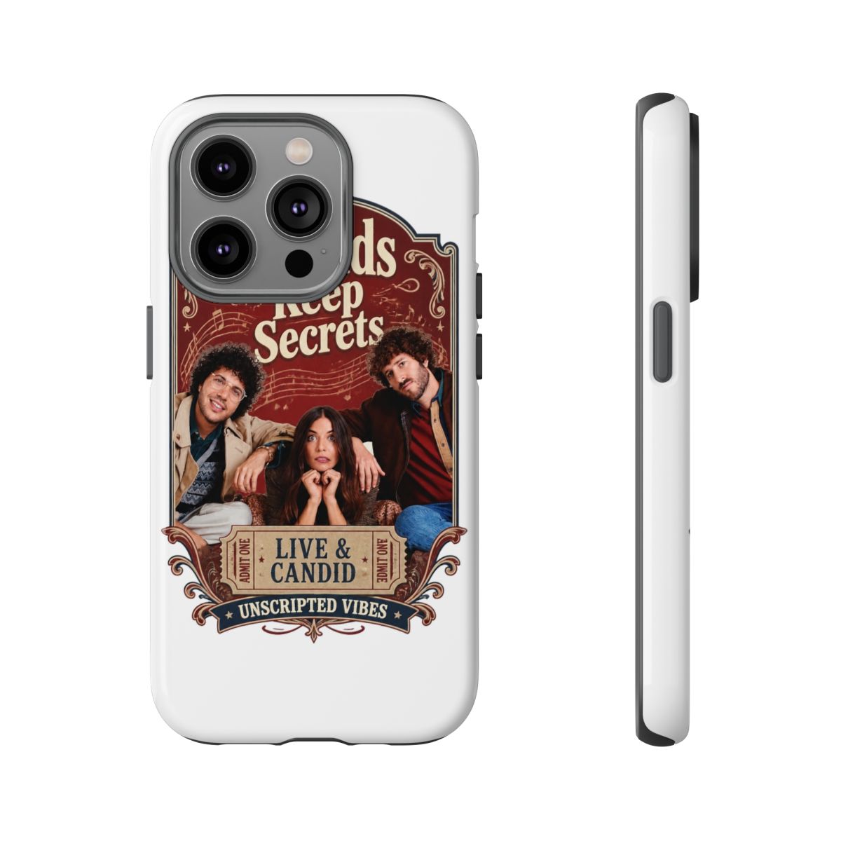 Friends Keep Secrets "Live & Candid." Phone Case - Friends Keep Secrets official Phone Cases merch